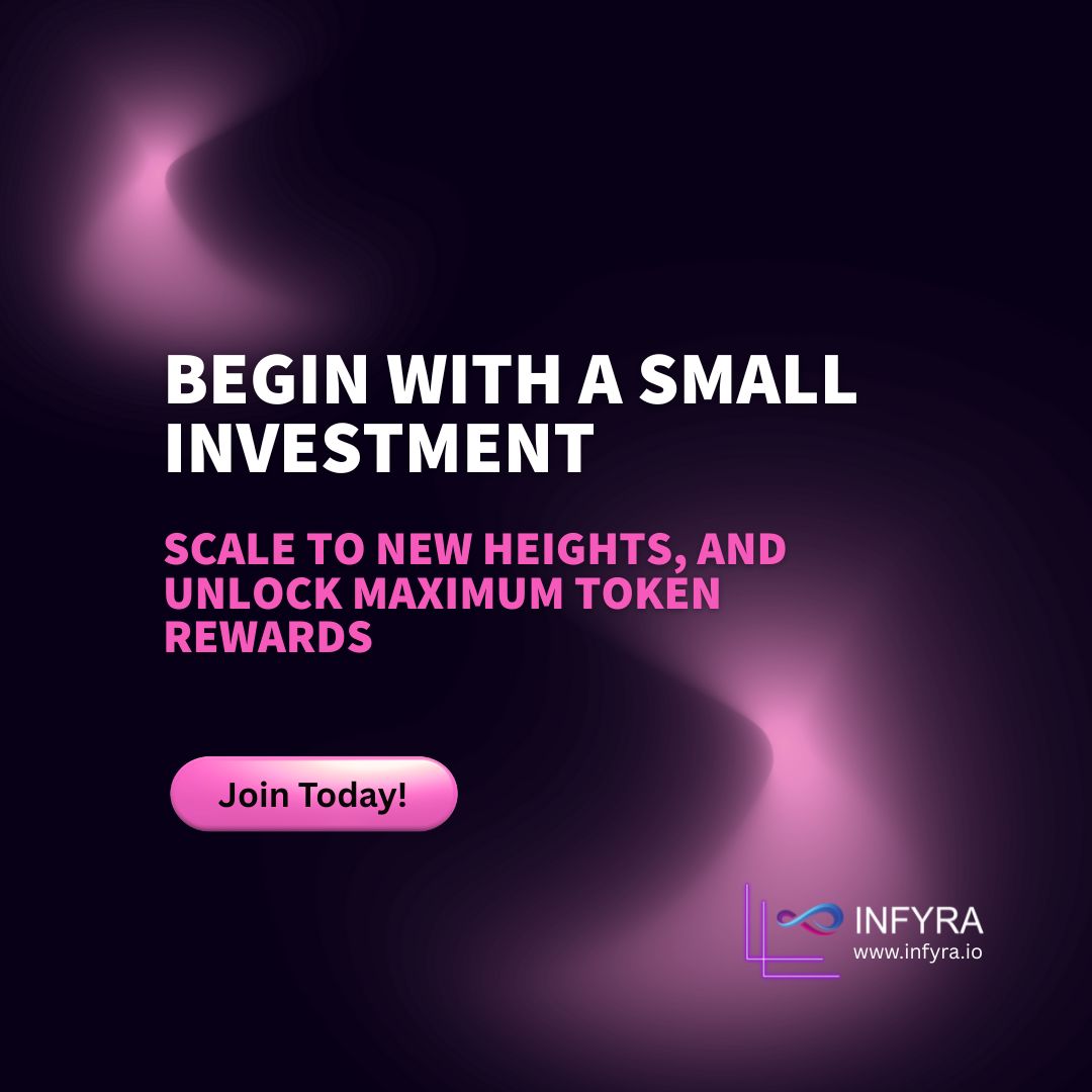 infyra_DeSINs's tweet image. 🚀 Start Small.
💎 Scale Big.
With INFYRA, your small step today = maximum token rewards tomorrow.

👉 Ready to grow? Join today at infyra.io

#INFYRA #CryptoGrowth #StartSmart #BlockchainFuture