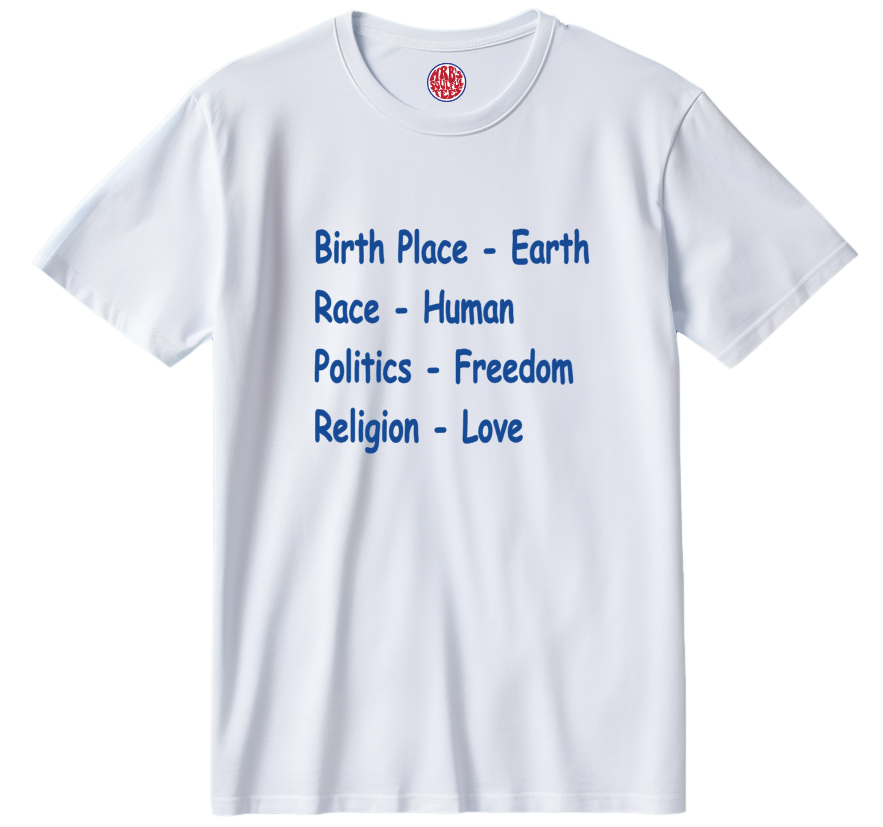 BsSoulful's tweet photo. I never talk politics, as it divides people, so I will let the shirts do the talking. Come on, people, let's just be nice to each other FFS! #NORIGHT #NOLEFT #JUSTKINDNESS https://t.co/Sy32LhymRD