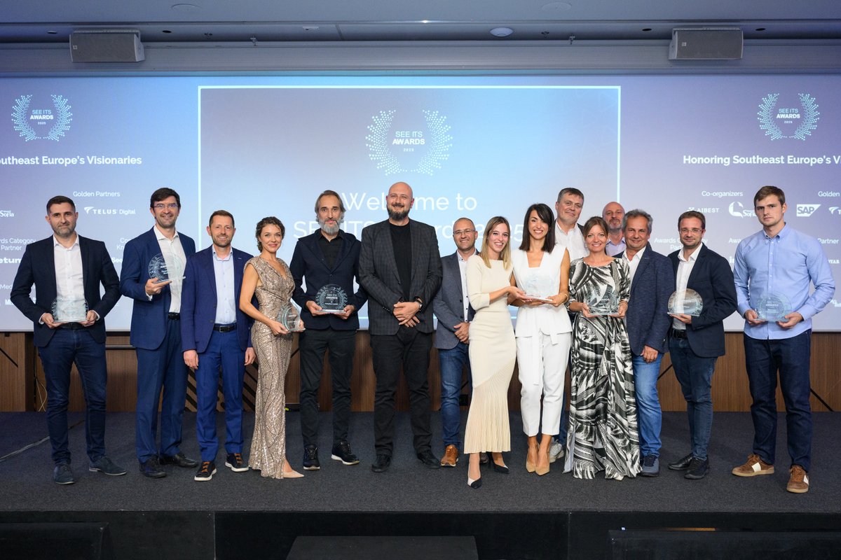 TechnologyWiser's tweet image. Wiser Technology wins the AI Adoption Leader Award at SEE ITS Awards 2025 in Sofia. The Wiser AI Factory helps enterprises move beyond pilots to scalable impact — cutting workloads by 90%, speeding decisions &amp;amp; building secure global-ready AI.
🔗 wisertech.com/wiser-wins-ai-…
#BeWiser