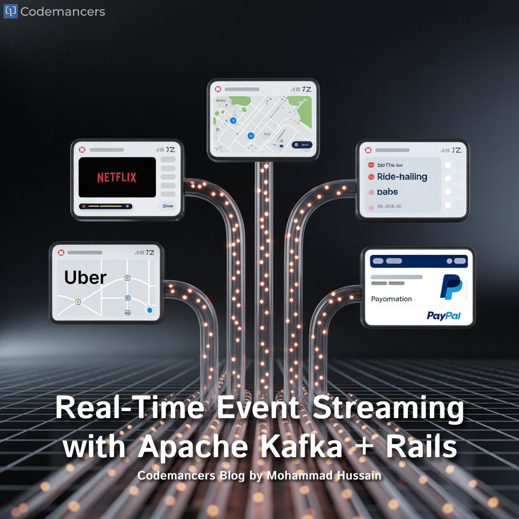 codemancershq's tweet image. 💡 Ever wondered how apps like Netflix, Uber, or PayPal process millions of events per second?
It’s powered by event streaming ⚡ with Apache Kafka.
👉 Read the full post: linkedin.com/feed/update/ur…
#Kafka #Rails #EventStreaming #RealTimeData #Codemancers