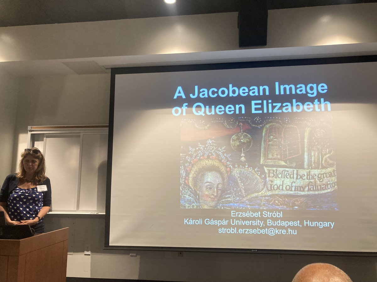 More from SRC 2025! In the second session, devoted to art history, Erzsebet Strobl of Karoli Gaspar University delivered the presentation "A Jacobean Image of Queen Elizabeth."