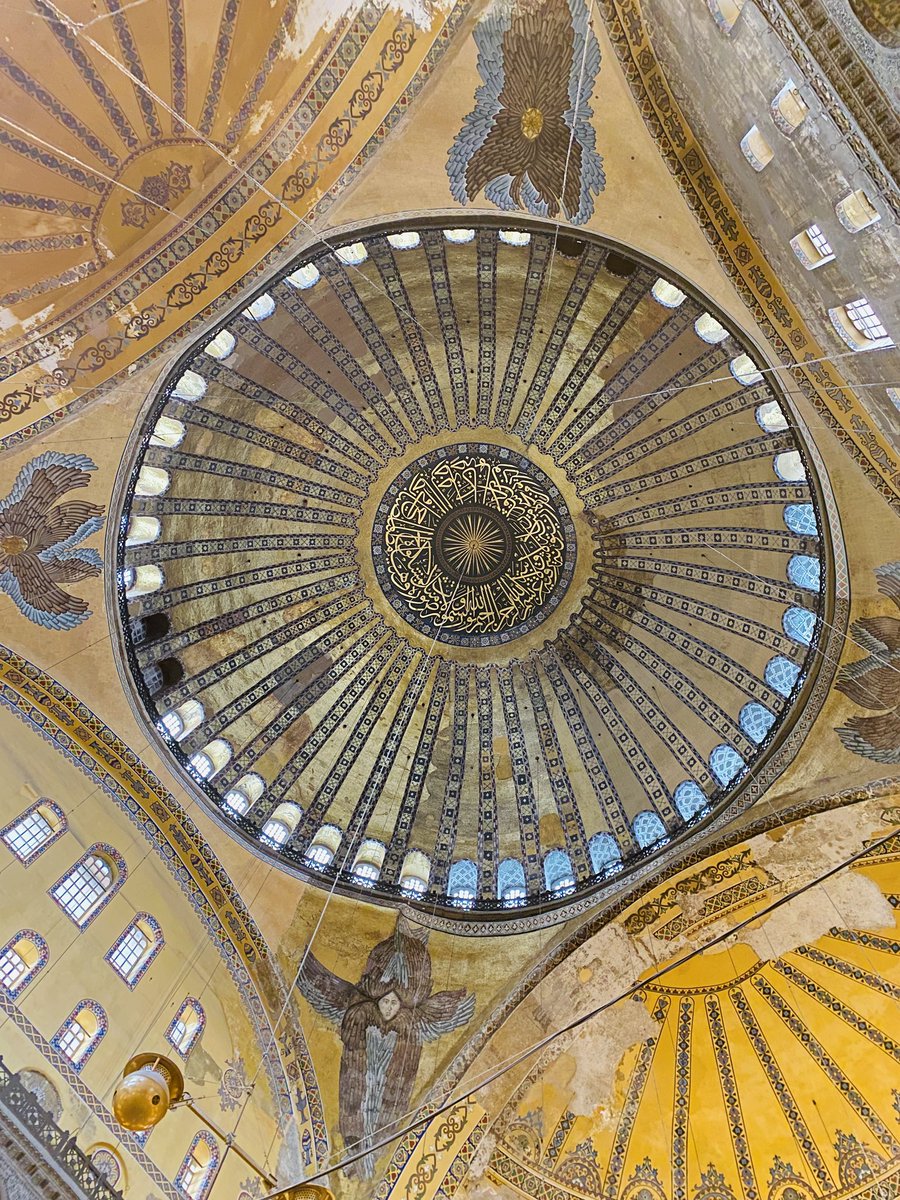 Restorasyona girmeden, Ayasofya Kubbesi.