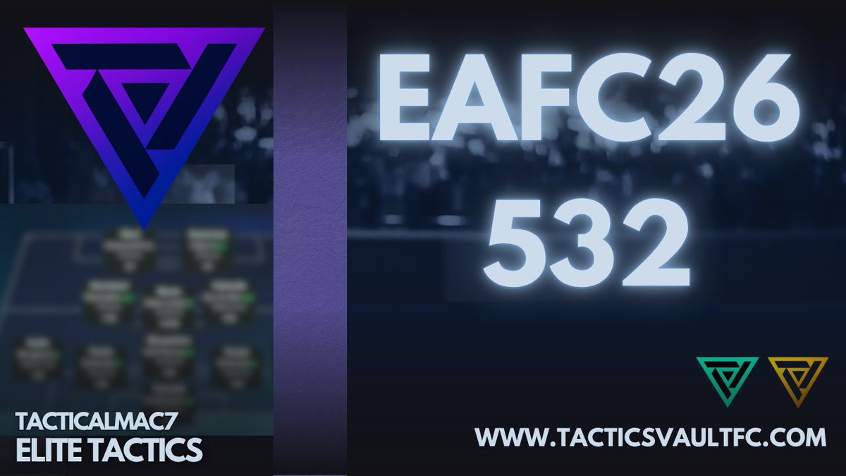 TacticalMac7's tweet image. 🚨Brand New Tactic Alert🚨

As promised the partner to the 352 the 532

If the 3-5-2 Goal Machine is all about scoring more than your opponent, this 5-3-2 Counter Meta Setup is its disciplined partner. Built for meta counter-attacking football, this system gives you the solidity…