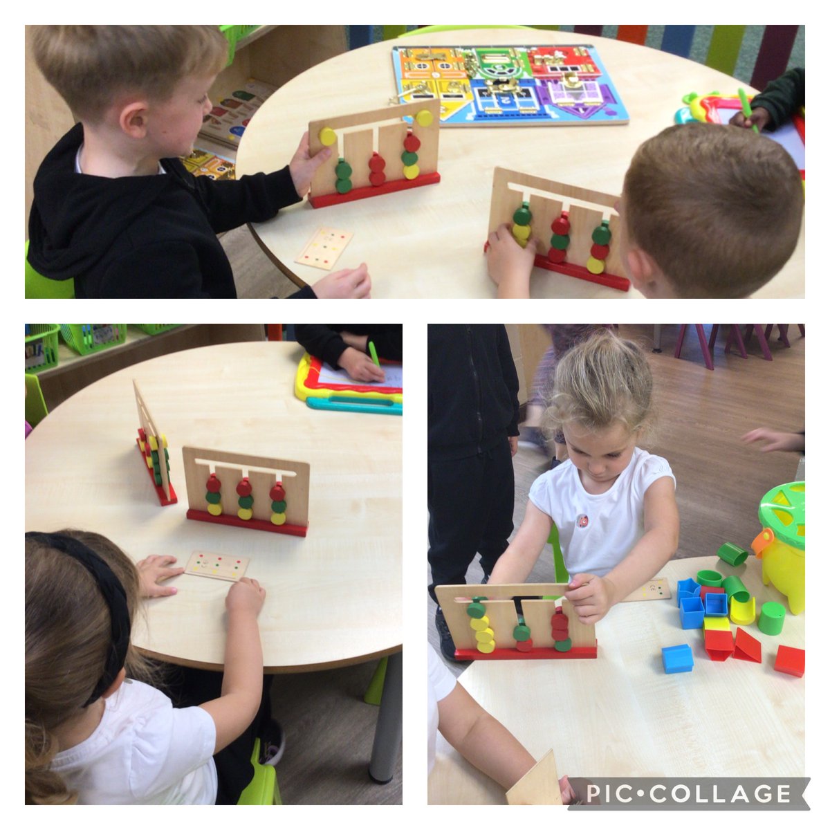 DaneRoydUFS's tweet image. These wooden colour matching puzzles are really testing the children’s problem solving skills this afternoon. @DaneRoydSchool #BrainBoost