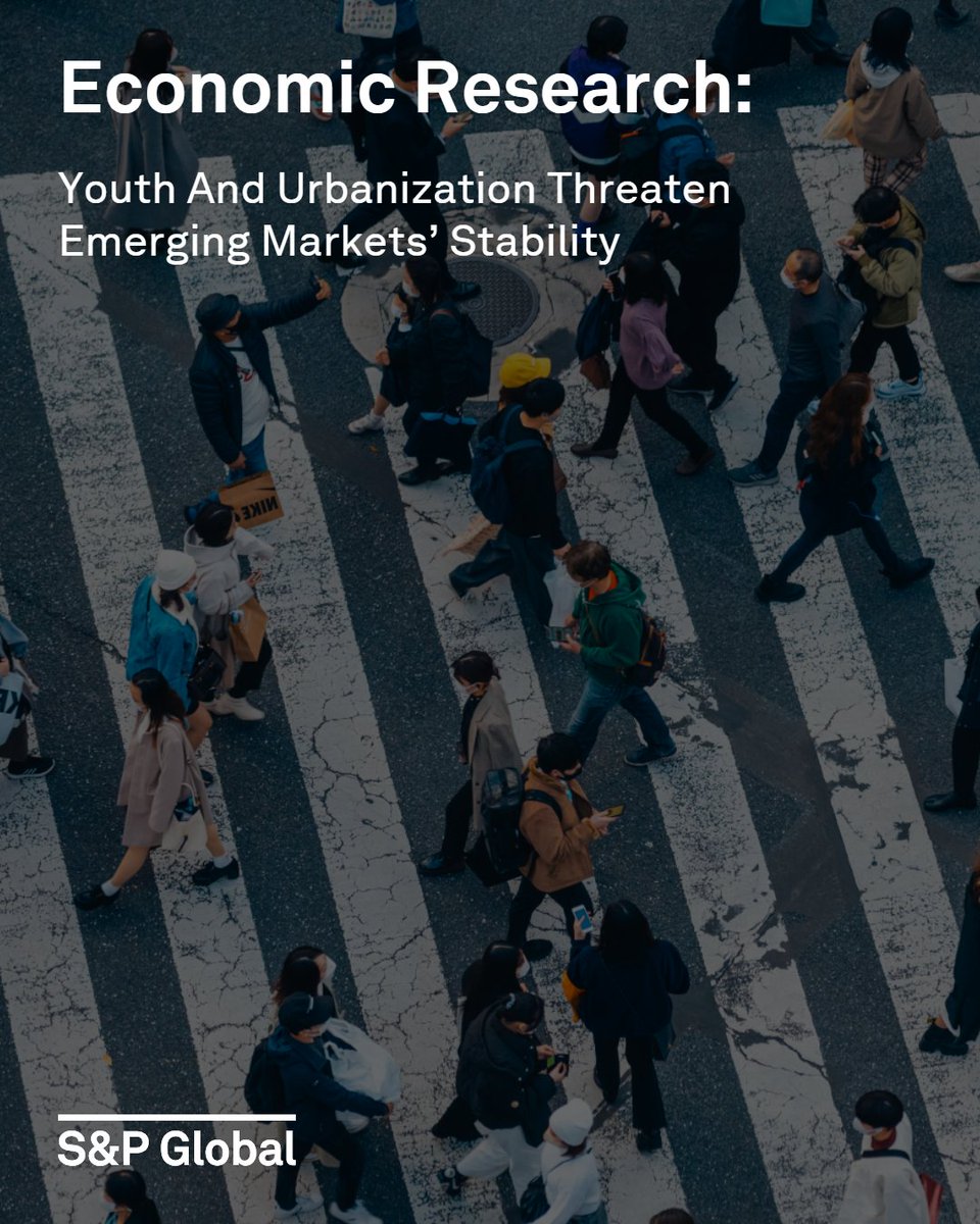 SPGlobal's tweet image. #Demographic shifts promise to create younger and increasingly urban populations that will transform #EmergingMarkets (EMs), particularly across the Middle East and North Africa (MENA), Central Asia, Caucasus, and Sub-Saharan Africa. The changes, which will occur over the coming…
