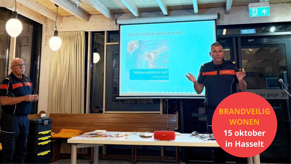 🔥 Wat kun jij doen om veilig te blijven wonen? Voor jezelf en voor jouw omgeving. Brandweermannen delen op 15 oktober in het Teeuwland in Hasselt praktijkverhalen en geven handige tips. 🚒

Ben jij er ook bij? 👉 Lees meer op bit.ly/4gRzeGh