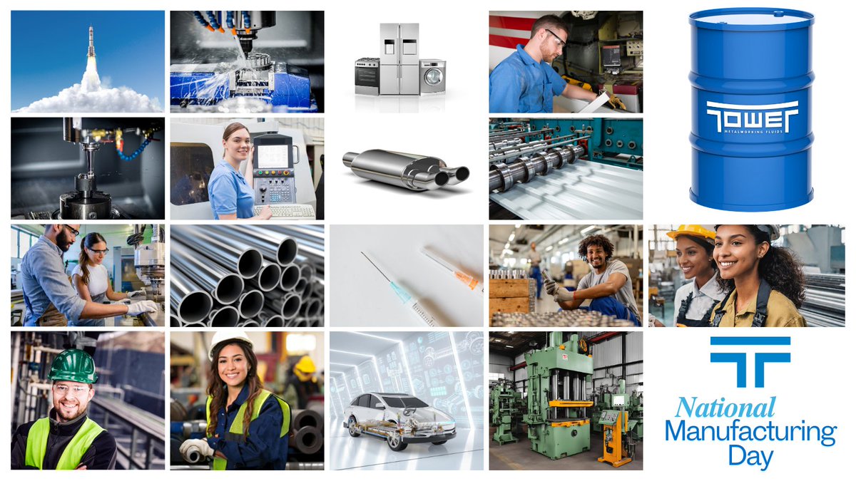 Happy #MFGDay! ⚙️🎉

Tower is proud to fuel American manufacturing with hazard-free, high-performance fluids that keep shops running strong. Here’s to the makers shaping our future!

#TowerMWF #ManufacturingMonth #MadeInAmerica