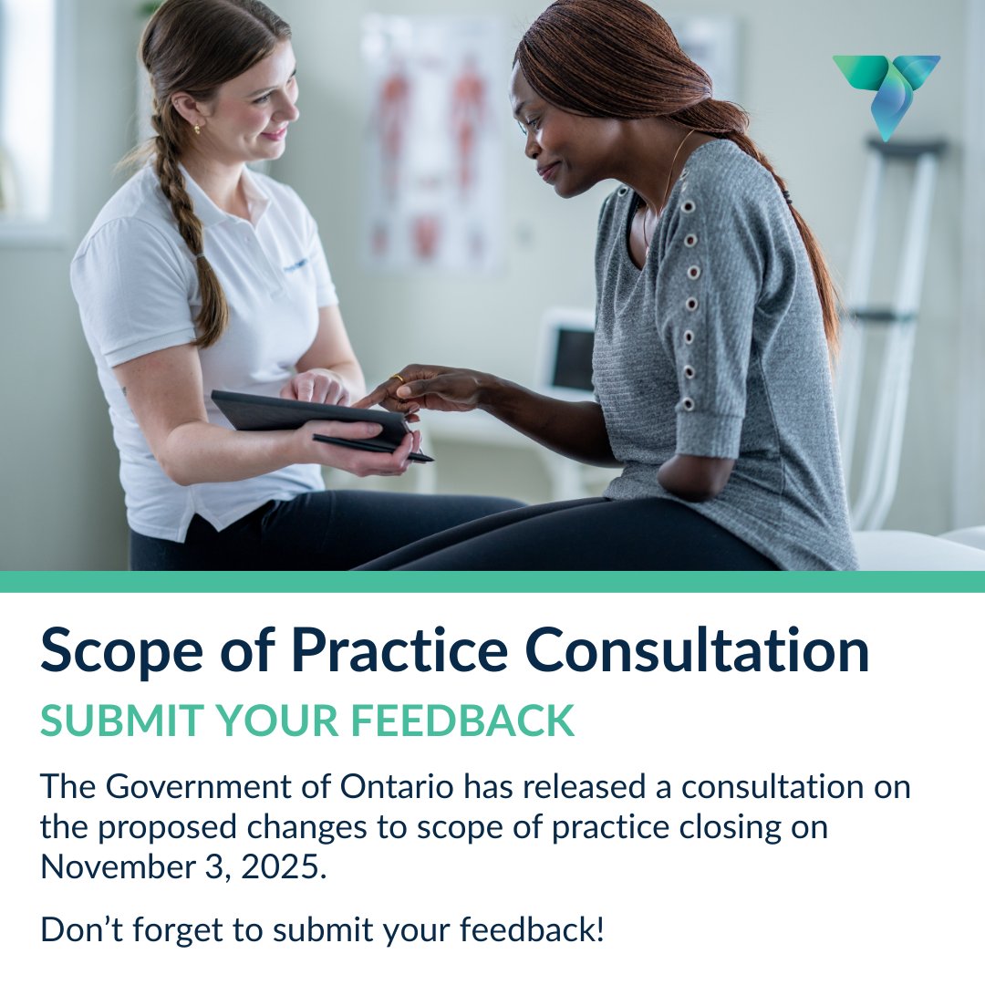 Reminder: If you'd like to submit your feedback to OPA on the Scope of Practice consultation to help form our response, please submit by end of day today, October 3, 2025.

Learn more: opa.on.ca/2025/09/23/sco…