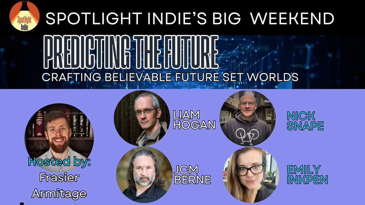 WATCH NOW: This is not a drill! Our first Big Indie Weekend panel is now up and ready to watch! We're discussing all things SFF and futuristic with <a href="/emilyinkpen/">Emily Inkpen (she/her)</a>, <a href="/LiamJHogan/">Liam Hogan</a>, <a href="/SnapeNick/">Nick Snape - Author</a> and <a href="/JoeBerne1/">JCM Berne, author of Wistful Ascending</a>. Better hit warp drive over to our Youtube channel! youtu.be/H5arzzW5wgk