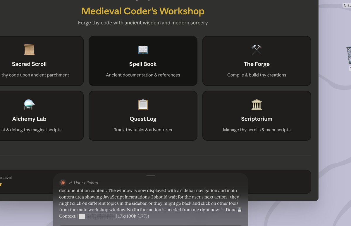 is this mcp UI? super dope concept Anthropic, would be super cool if they pumped the tokens per second on this one.