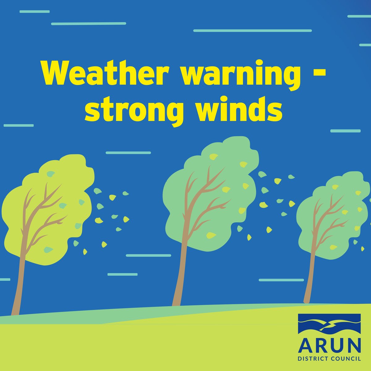 The Met Office has issued a yellow weather warning for wind in the south  (from midnight tonight until 7pm tomorrow).  
Please take extra care, especially along coastal roads where sea spray is likely.