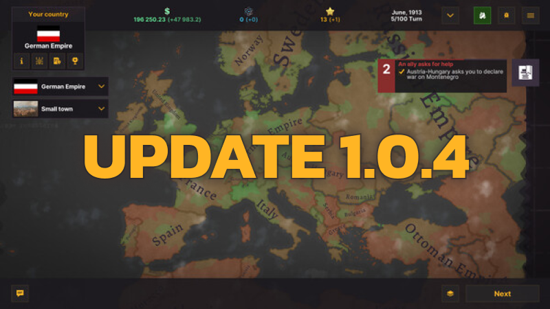 WarnamentGame's tweet photo. Update v1.0.4 is live! 

Added new tools to the event editor, polished WWI scenario, fixed some bugs and made other nice things 

👉 Full notes: https://t.co/iHjEdRGV73

#indiegames #Warnament https://t.co/Fxj55xyWKC