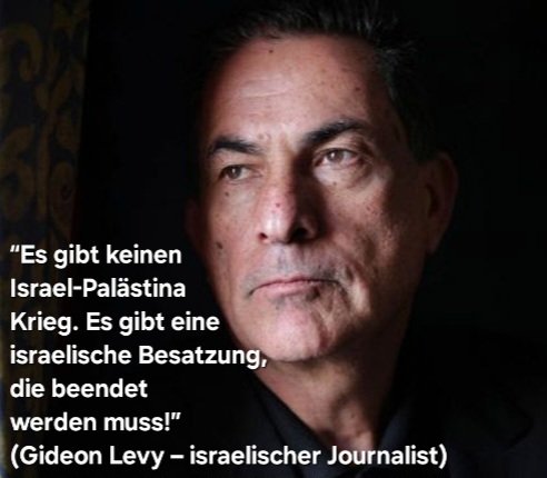 "İsrail - Filistin savaşı yoktur. Durdurulması gereken bir İsrail işgali vardır !"

Gideon Levy
İsrailli Gazeteci