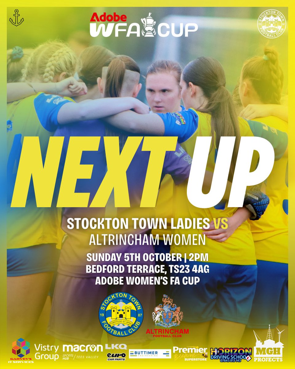 STFC_Ladies's tweet photo. Two days away from one of the biggest games in our history ✌🏻

A reminder that this game is being played at Billingham Town’s Bedford Terrace stadium. 

#UTA⚓️ https://t.co/aiyN1nJj49