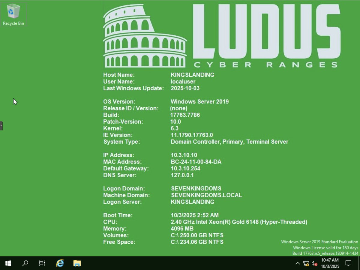 I set up a new flare VM today (fully automated via Ludus of course) and noticed the new wallpaper indicator for internet status. I wonder if Ludus' red/green wallpaper indicators for network connectivity inspired it <a href="/anamma_06/">Ana María Martínez Gómez</a>? Either way, awesome!