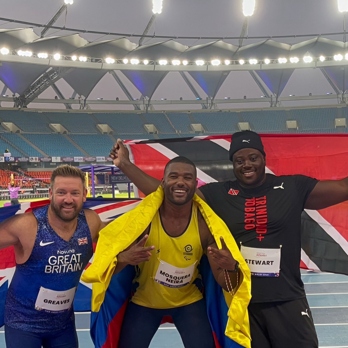 🇹🇹🥈 Silver for Akeem Stewart at the World Para Athletics Championships! 🔥🔥🔥🔥

Congratulations @keemstewart_ply ! You powered your way to the silver medal in the Men’s Discus Throw (F43/44) at the New Delhi 2025 World Para Athletics Championships, held at the iconic