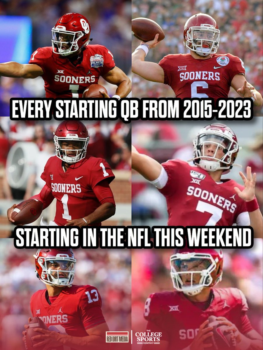 8 consecutive years of Oklahoma quarterbacks will be starting this weekend. I don’t think there is any doubt about who QBU is.