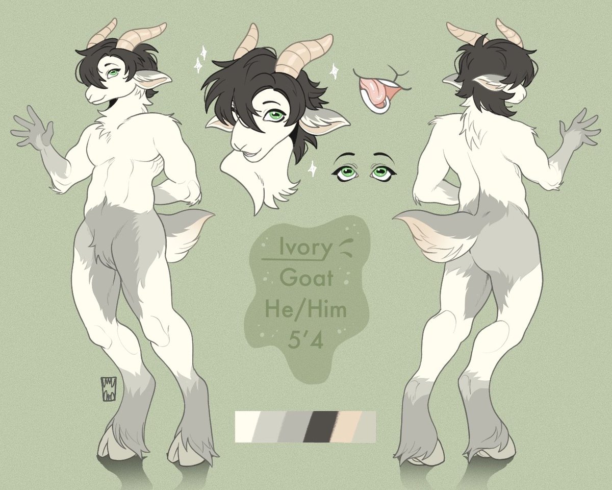 Ivorybleats's tweet photo. My little goat guys ref! https://t.co/9w4PqdpWft