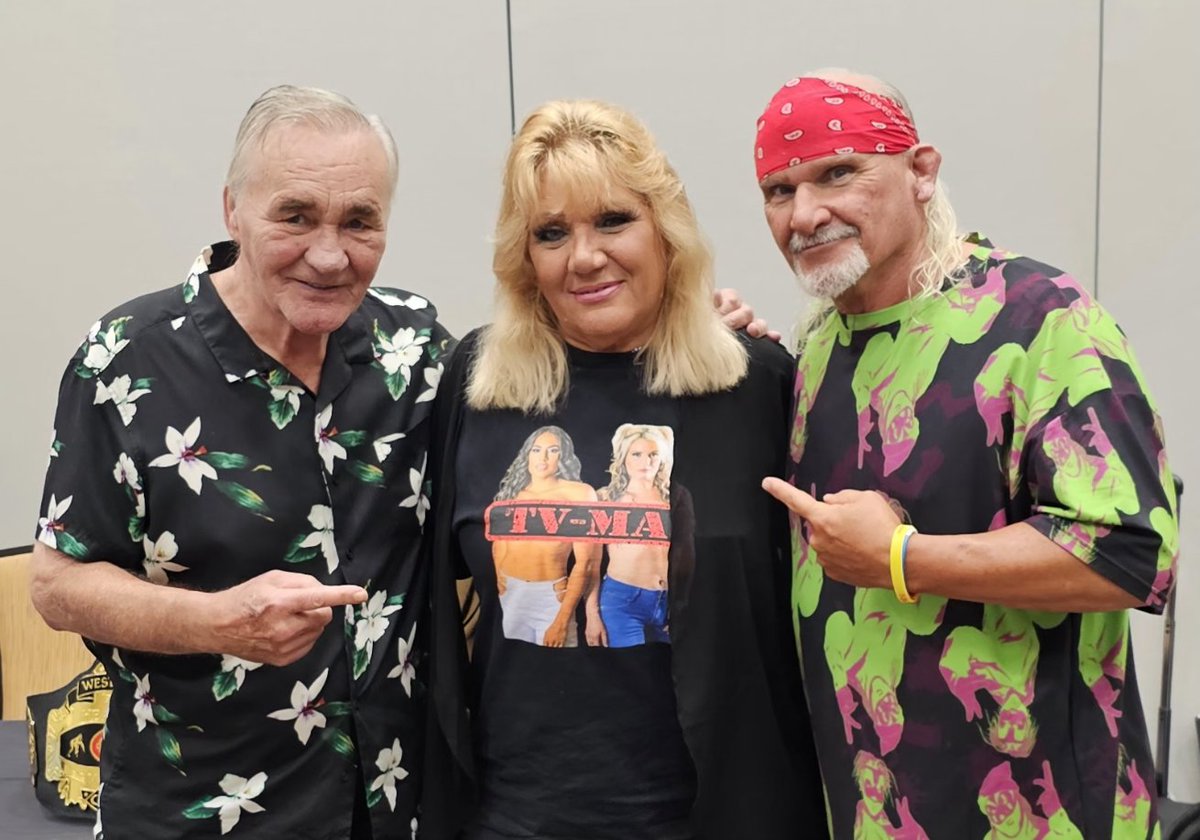 Living Legend Larry Zbyszko, 
Perfect 10 Baby Doll, 
#1 George South .
#prowrestling #WWE #WWF #NWA #NWAMerch #AML