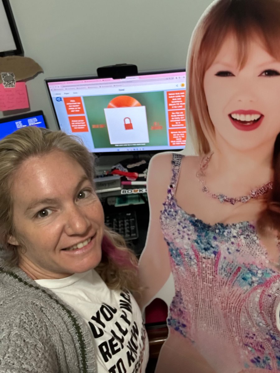 HistoryZoomedIn's tweet image. Attention students: pop quiz 🚨 What day is it? Correct, it’s #TaylorSwift Day in honor of #TLOAS. If you didn’t study, don’t worry… it’s open- #bookcreator  as long as the book is The Life of a Showgirl. Thank you @farmerfaubs for the @BookCreatorApp Remix @EduGuardian5