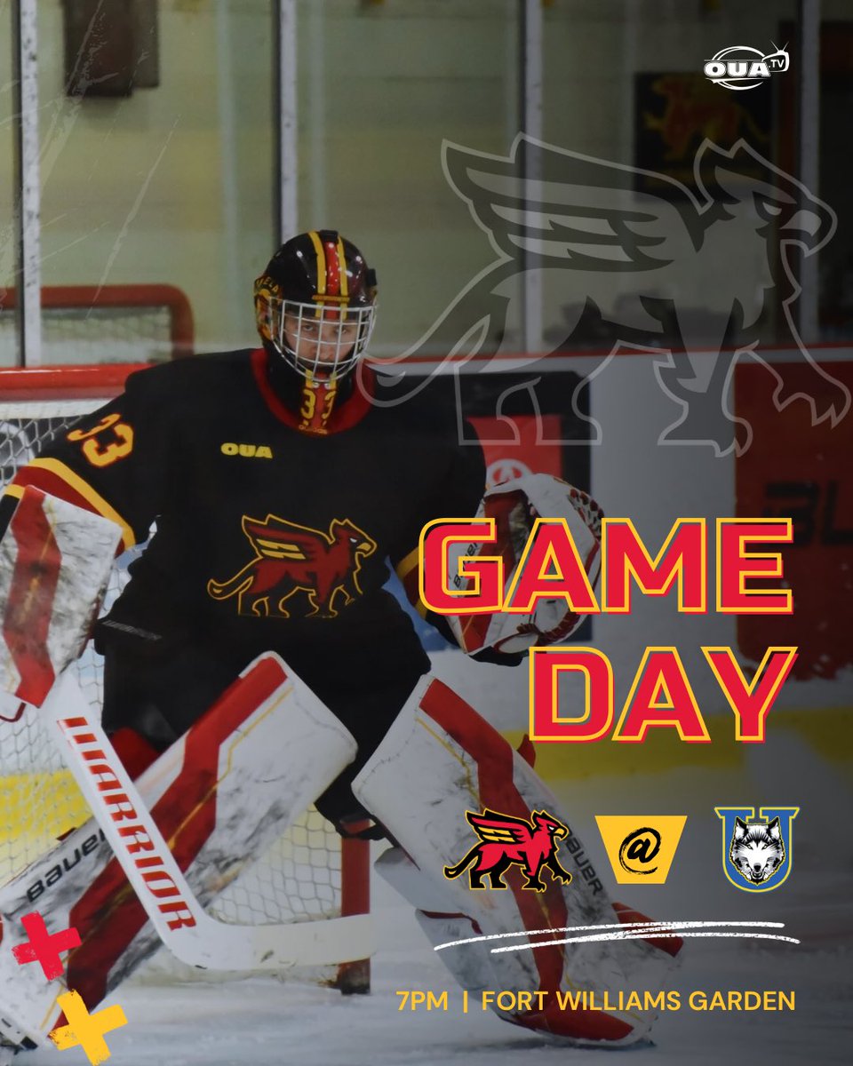 It’s game day in Thunder Bay! Your Gryphons battle the Thunderwolves in the season opener 🥅 

🆚 Lakehead
🗓️ Fri, Oct 3
⏰ 7PM
📍 Fort Williams Garden
📺 OUA.tv

#GuelphGryphons #GameDay
