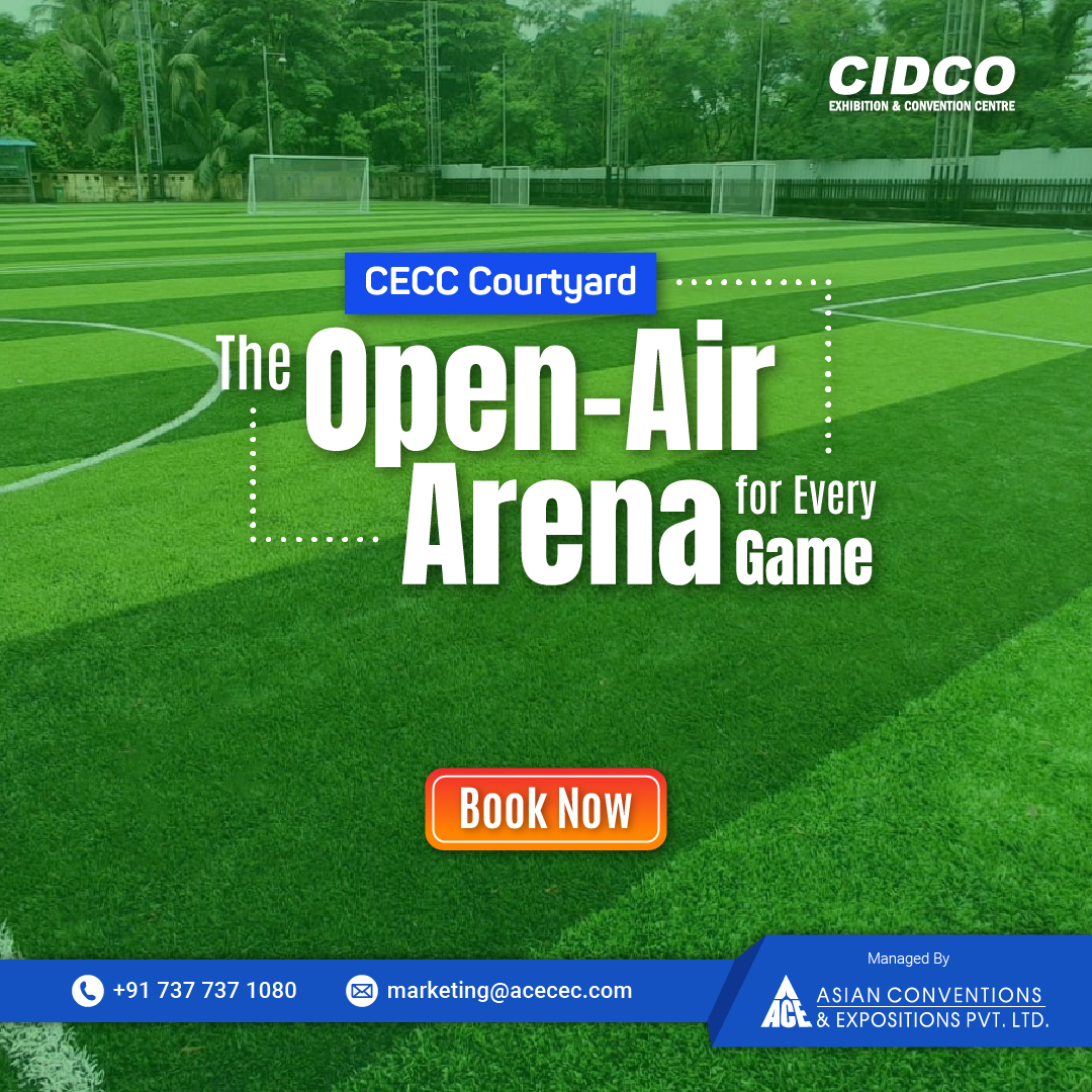 CidcoC's tweet image. From friendly matches to fitness events, the CECC Courtyard is designed to host it all. With its open-air charm and vibrant vibe, every game becomes an experience. Bring your sporting event to life at CECC Courtyard.

#CECC #ACEVenue #GameOn #PlayAtCECC #OutdoorSports #turf