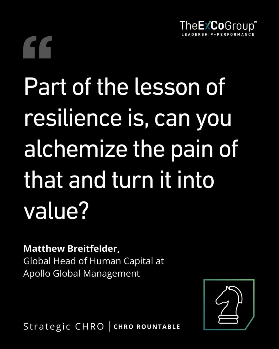 What does it mean to alchemize pain into value?

In this CHRO Roundtable, Matthew Breitfelder of <a href="/apolloglobal/">Apollo Global Management, Inc.</a> joins HR leaders from <a href="/InsidePMI/">Philip Morris International</a> and <a href="/Workday/">Workday</a> to explore resilience, risk, and reinvention.
🔗 hubs.la/Q03KT4ZH0

#HRLeadership #Resilience #ExCoLeadership