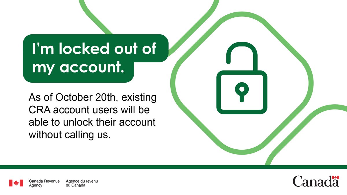 CanRevAgency's tweet image. We’re making it easier to regain access to your CRA account if you’ve been locked out, or have forgotten your login info. For more on how we’re expanding our digital services: ow.ly/ruIT50X5bMg #CdnTax