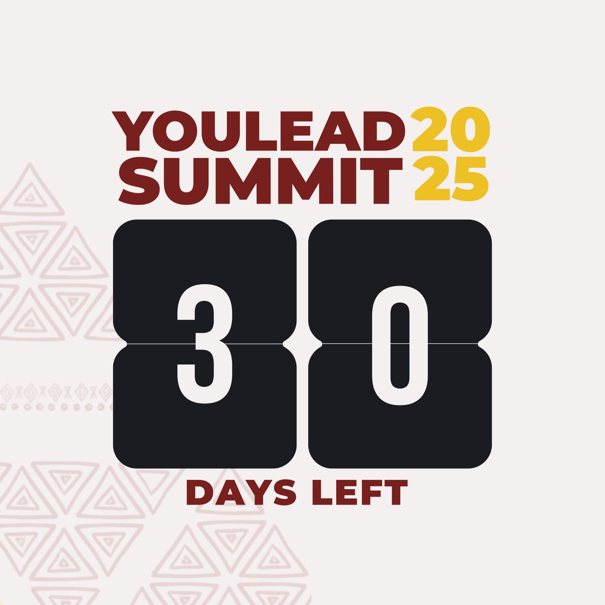 OneYoungAfrica's tweet photo. The countdown is officially on! In just 30 days, the 9th Edition of YouLead Summit kicks off in Arusha, Tanzania.

Under the theme: “Breaking Barriers, Building the Future – advancing peace, justice, and Africa’s green transition.”

#YouLead25 | @MSTCDC | @jumuiya https://t.co/C3jpOa3brf