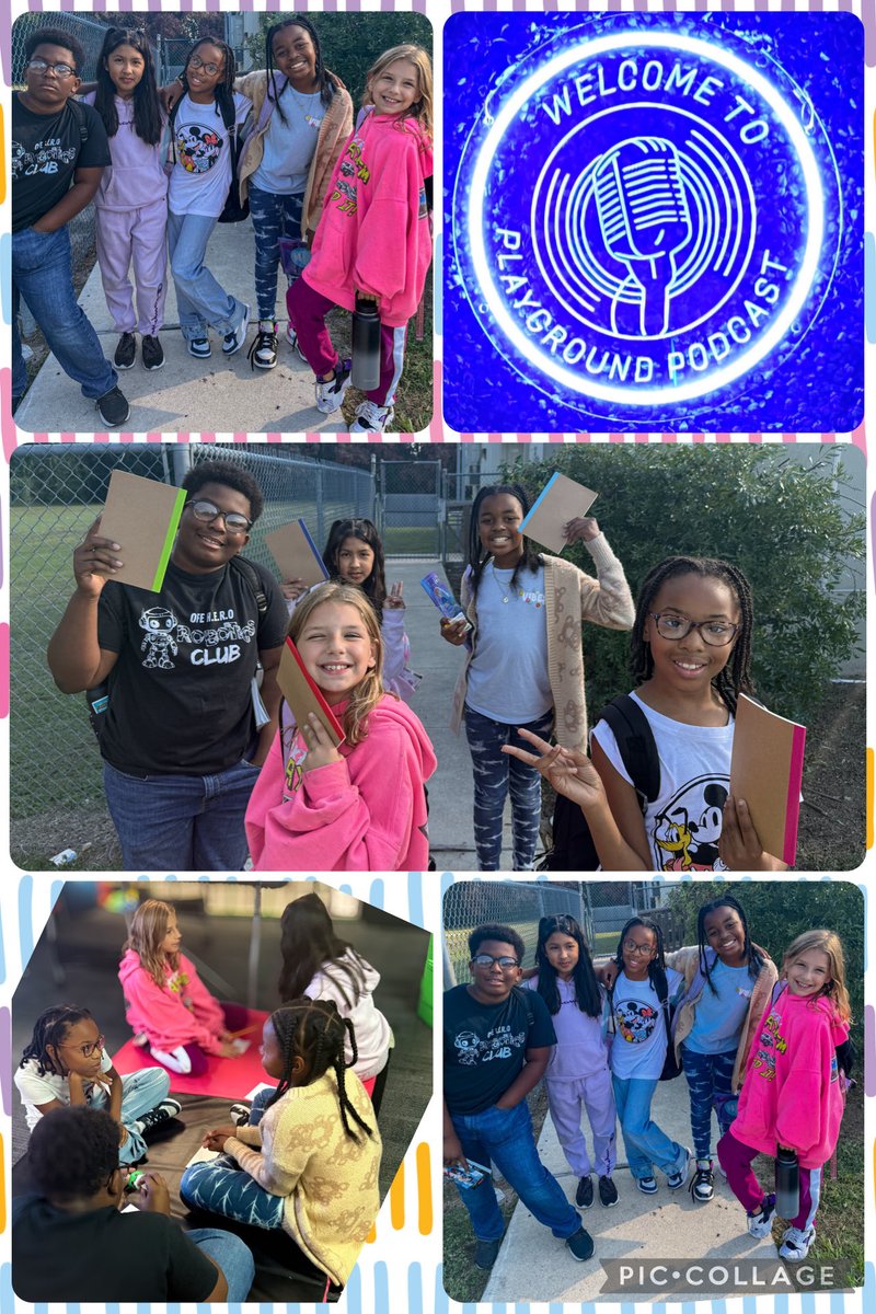 svdevillier's tweet image. 🎙️✨ Some of the 4th &amp;amp; 5th grade Pod Squad met to begin planning an exciting season of The @HumbleISD_OFE Playground Podcast. With bright young voices at the heart of the show, stay stunned for the amazing things the Falcons  will share. ✨🎙️
#OFEPlaygroundPodcast #OFE2Infinity
