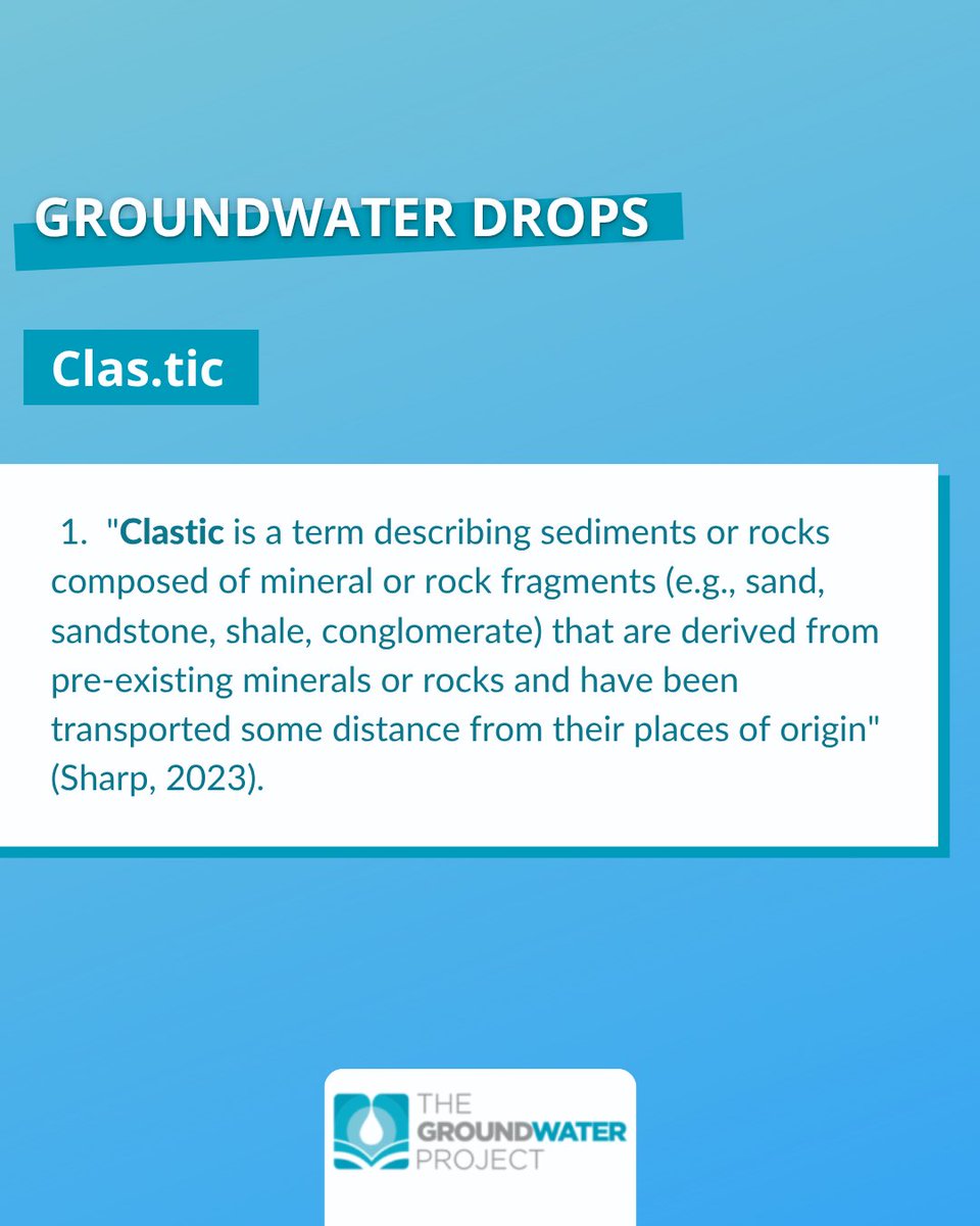To learn more download “A Glossary of Hydrogeology” by Jack Sharp at:
gw-project.org/books/a-glossa…

Did you know the meaning of that word?
Like this post, comment and share to spread the information to more people 😉
