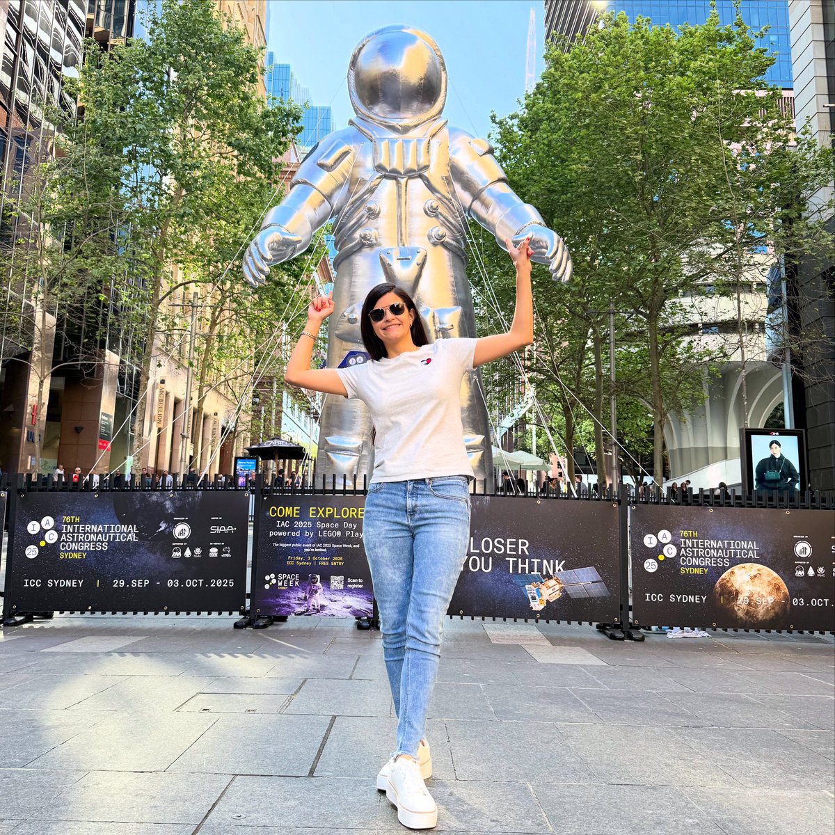 astrogio1994's tweet photo. Space feels closer than ever… and dreams? Even bigger 🧑‍🚀🚀
Never stop dreaming  #Space #DreamBig #IAC2025 #Astronaut #Australia #SERASpace https://t.co/K8xFGiJbMj