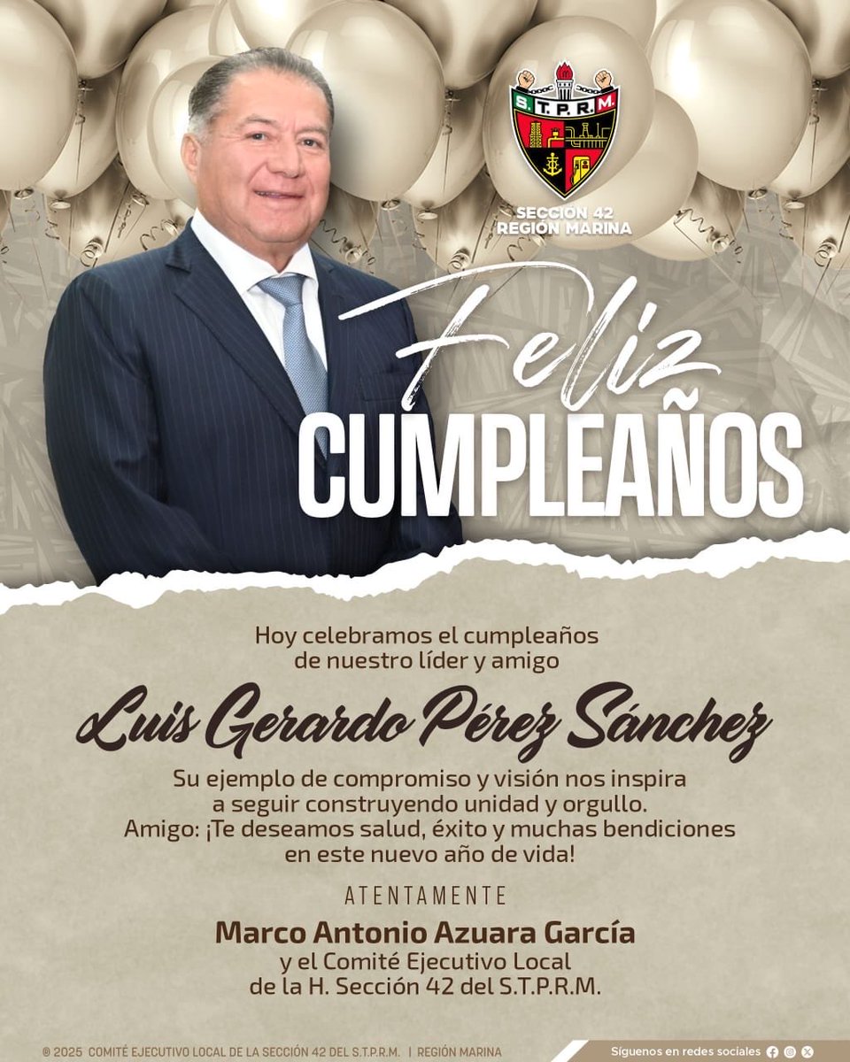 Manteles largos! En nuestra <a href="/Seccion42_STPRM/">Seccion 42 STPRM Oficial</a> Nuestro líder celebra un año más de vida! Y ese año ha sido de trabajo nuevamente! Líder que Dios me lo conserve lleno de salud, que todo sea próspero! Que todo lo que nos da se le multiplique! Fuerte abrazo mi LIDER <a href="/lgps03101/">@lgps0310</a>  🎂🎣🤗