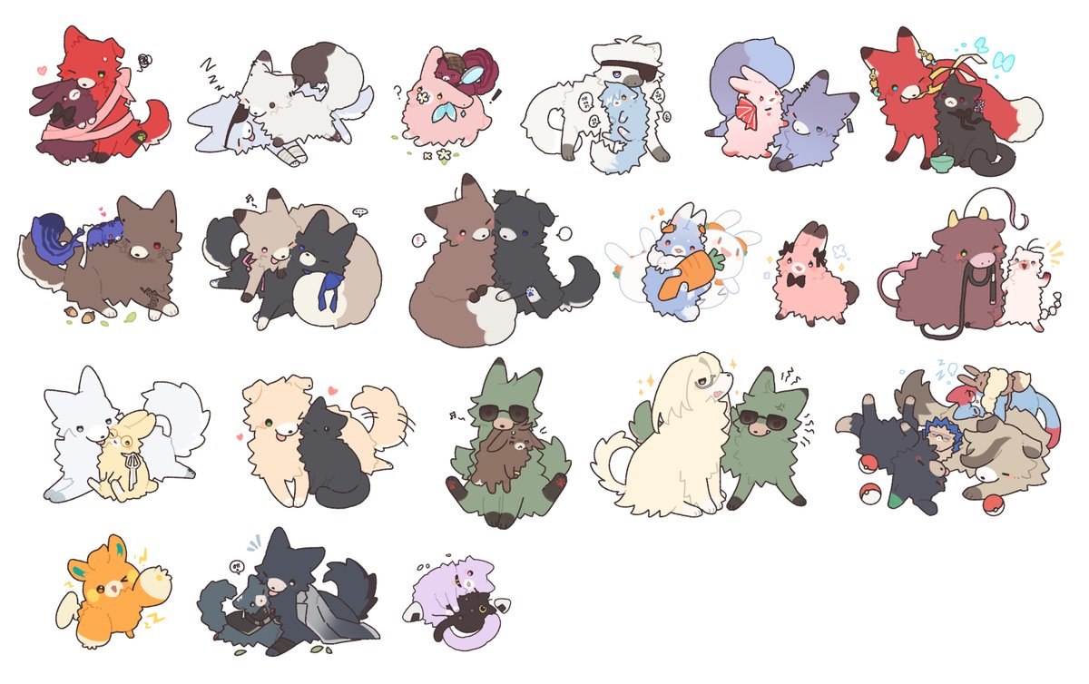 최근 작업한 복슬복슬 타입들입니다.