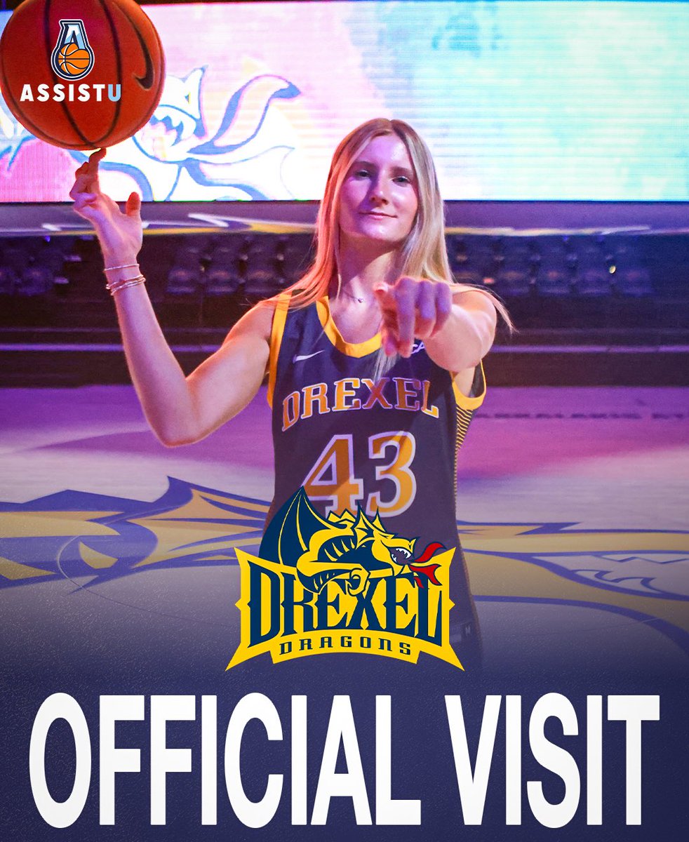 AssistU Recruiting (@assist_u_) on Twitter photo Official Visit.
2026 Combo Guard Emma Montanari will be on campus with <a href="/DrexelWBB/">Drexel Women's Basketball</a> today! Official Visit.
2026 Combo Guard Emma Montanari will be on campus with <a href="/DrexelWBB/">Drexel Women's Basketball</a> today!