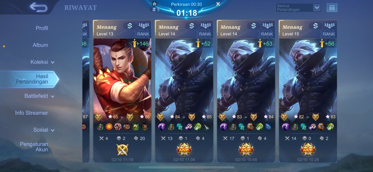 HALLO GUYSS JOKI ML OPENN YAA HARGA HARI TERAKHIR SEASON!!!
EPIC 4K⭐
LEGEND 4K⭐
MYTIC 8K⭐
MYTIC HONOR 10K⭐
GLORY 15K⭐️
IMORTAL 17K⭐️
PROMO UNTUK ORANG TERCEPAT (GLORY10⭐️130K)
(HONOR 10⭐️100K)
(MYTICK 10⭐️80K)
(LEGEND 10⭐️40K)
LANGSUNG AJA WA DI BIO
#zonauang #jokiml