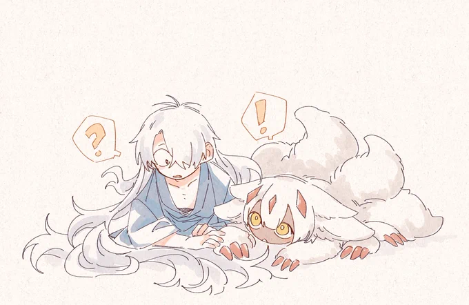 白くてもふもふ…