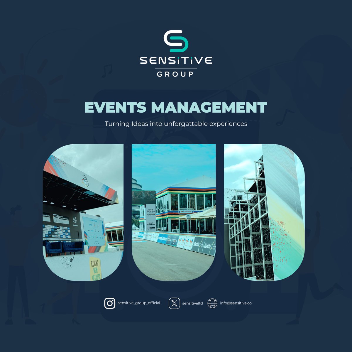 Sensitiveltd's tweet photo. Turning ideas into reality ✨
Sensitive Group brings your events to life with world-class setups and unforgettable experiences. #EventsManagement #SensitiveGroup https://t.co/FqAL6oySYh