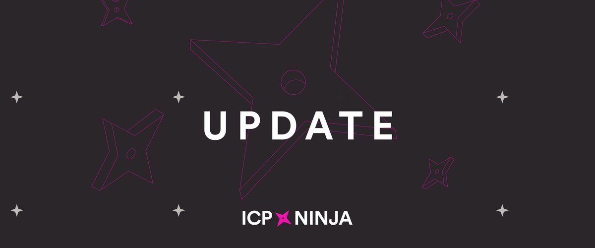 dfinity's tweet image. 🥷 ICP Ninja
A new milestone completed, enhancing your ICP development experience ✅
Here’s what’s new 👇