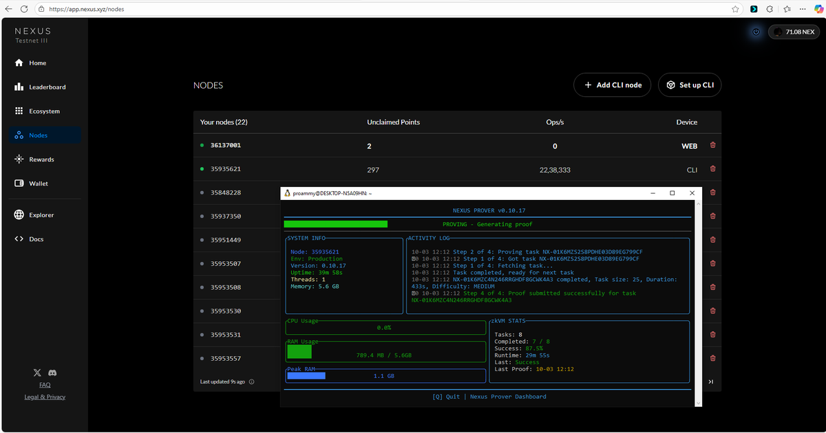 StarRahul7's tweet photo. @NexusLabs I am Node Runner https://t.co/uIFYCuQ7qt
