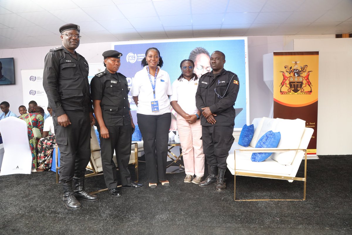 ConsumerUCC's tweet image. Visit the UCC stall at the UMA Tradeshow, in collaboration with Bank of Uganda! Our experts are here to answer your questions on digital safety and mobile money fraud. Stay safe online and protect your finances!

#DigitalSafetyYourPriority #MobileMoneyFraud
#GoldenPosts