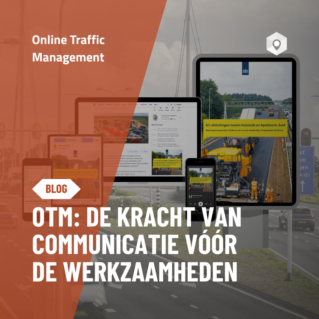 Goede communicatie voorkomt hinder.
Met Online Traffic Management bereiken we weggebruikers precies op het juiste moment.
 👉 Lees hoe: bit.ly/46zBOwZ
