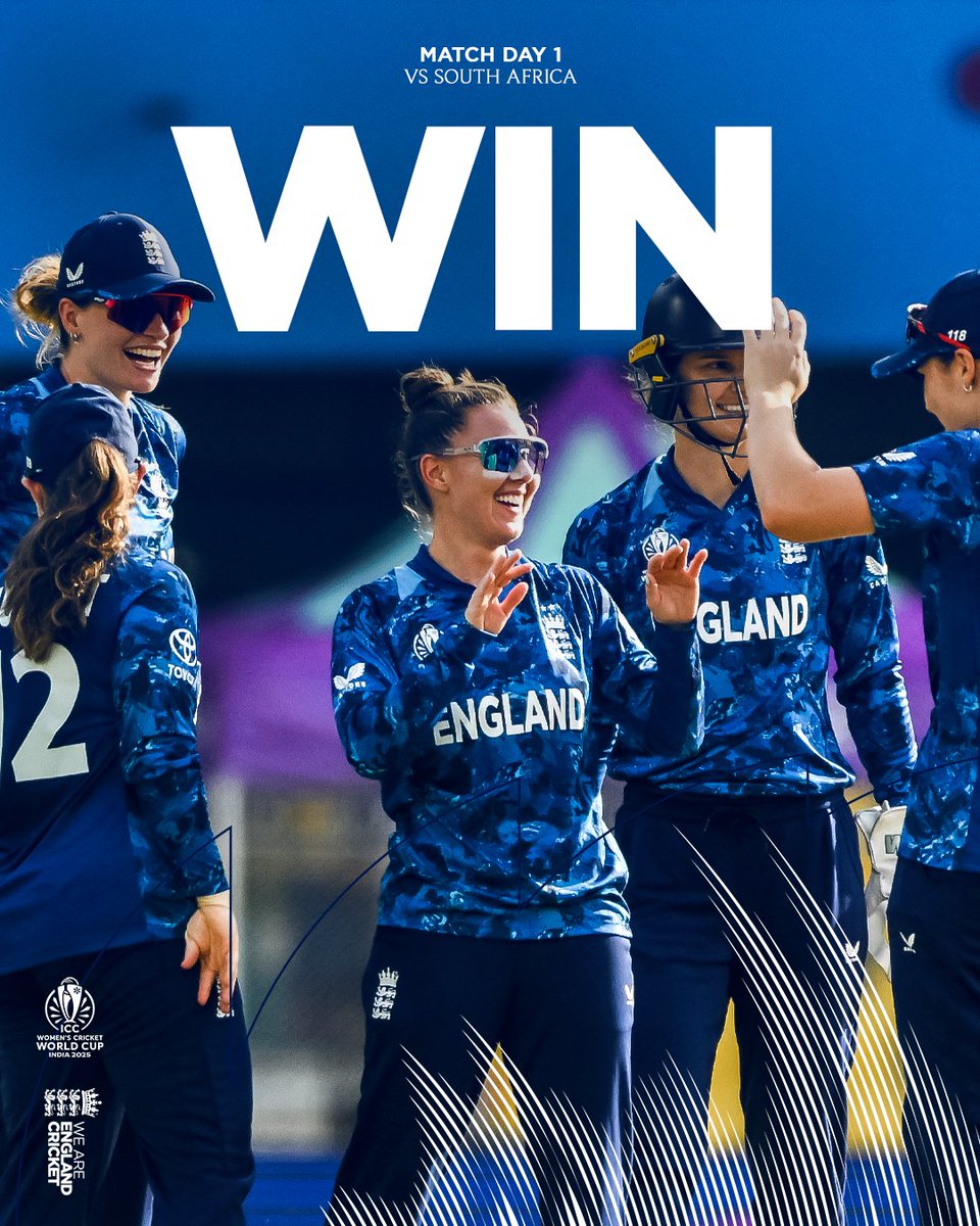 englandcricket's tweet image. A comprehensive victory to start off our #CWC25 campaign! 👊