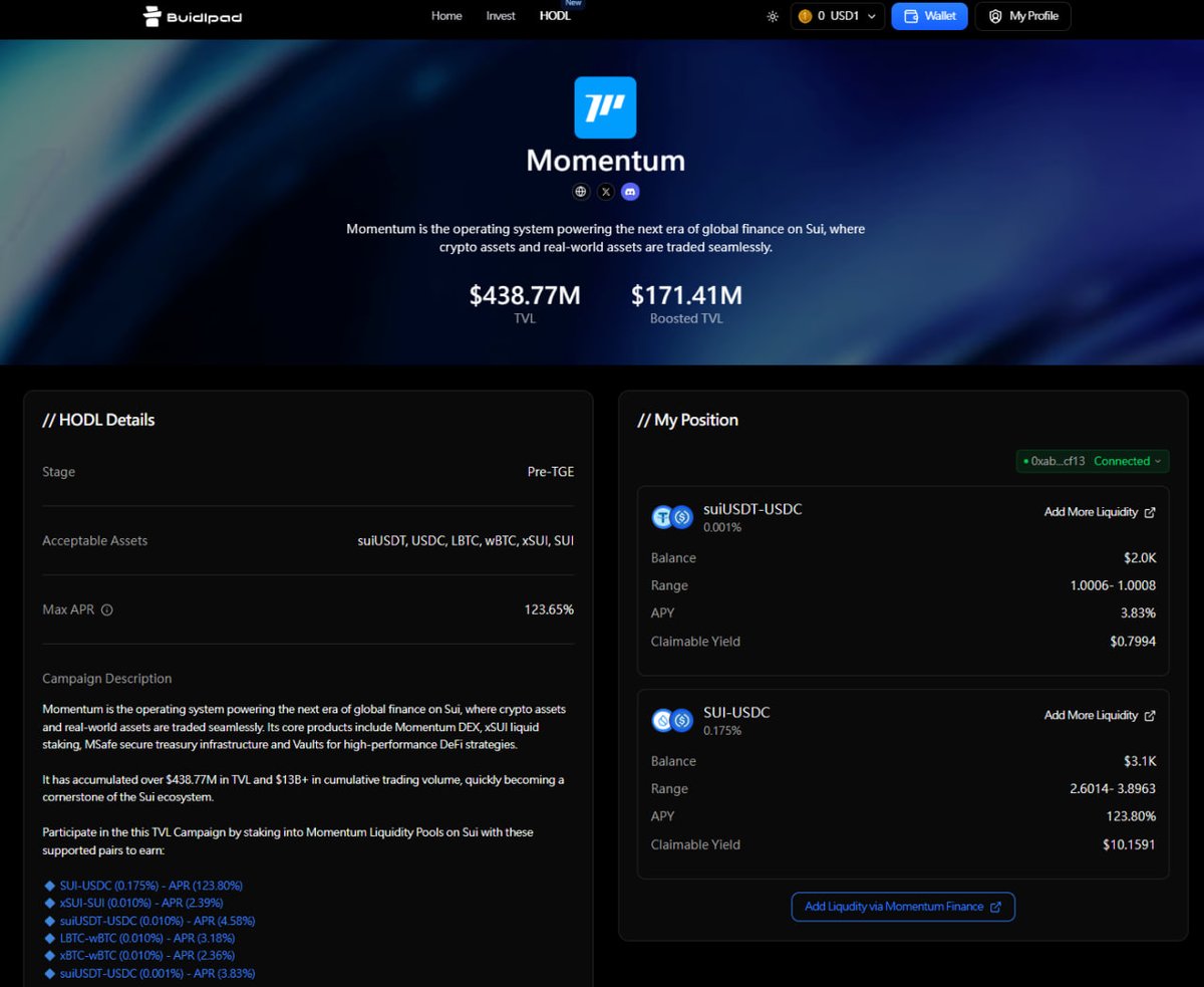 最近打新很熱 相關的平台也很多
前幾天被 <a href="/krakenfx/">Kraken</a>  <a href="/legiondotcc/">LEGION</a>  噁心到了
又充分體驗了一把何謂 #Web3
現在只有 <a href="/buidlpad/">Buidlpad Ⓜ️Ⓜ️T</a> 還算靠譜
過往每期打新的參與者都賺到錢了
上一期 $FF 如果出得漂亮甚至能賺20倍

下一期的項目 $MMT
可以預期熱度會很不錯
現在煩惱的是怎麼增加認購額度