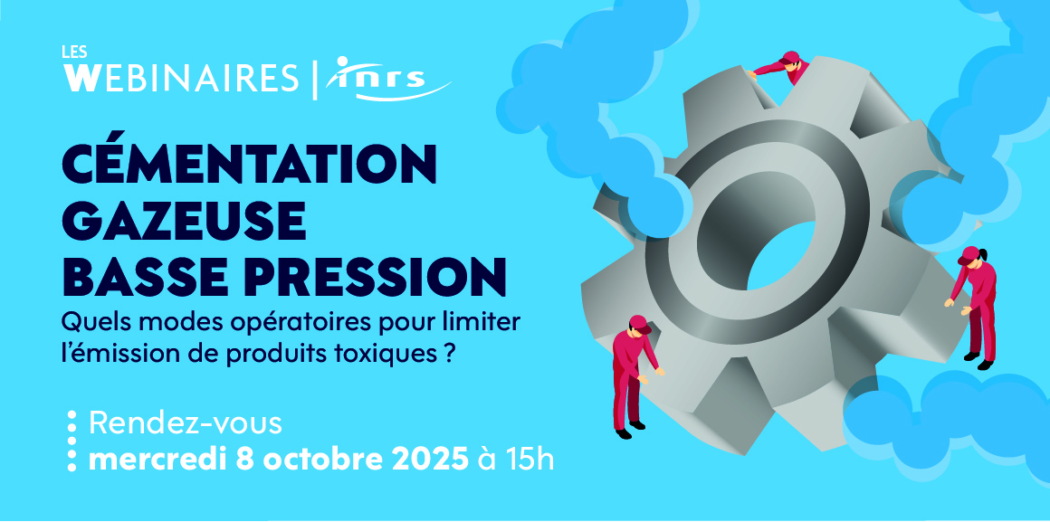 INRSfrance's tweet image. 📺RDV le 8 octobre 2025 à 15h pour notre #Webinaire "#Cémentation gazeuse basse pression👩‍🏭Quels modes opératoires pour limiter l’émission de produits toxiques❓" Infos et inscription👉inrs.fr/footer/agenda/…