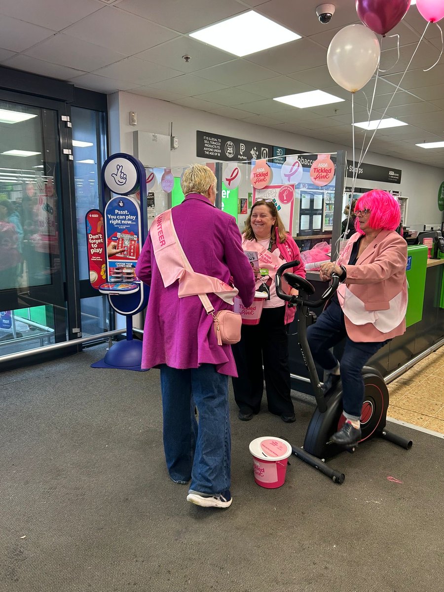 Braved #StormAmy to get along to <a href="/asda/">Asda</a> today in support of their brilliant #TickledPink campaign 🌸 Raising awareness of breast cancer and the importance of early detection. Thank you to everyone involved for the warm welcome despite the weather! 💗 <a href="/CoppaFeelPeople/">CoppaFeel!</a>