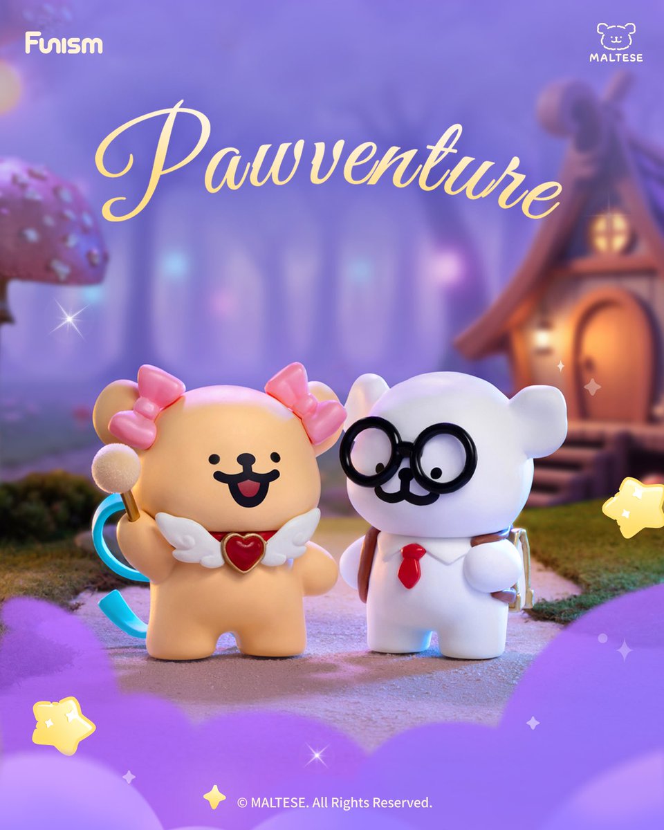 FunismNews's tweet photo. Meet our magical duo! 🐾 
Maltese and his Golden Retriever friend are ready for Halloween adventures. 
Each blind box tells a story of friendship and magic. 🎃✨ 
Link in bio or search https://t.co/R9ikKAoPsS
#funism #maltese #funismmaltese #halloweengift #blindbox https://t.co/gzoT1KfRV1
