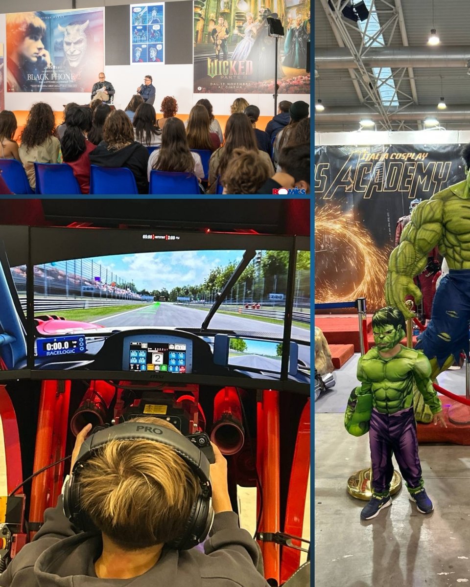 📸 Uno sguardo sul Giorno 2 di Romics!
Tanti volti, dettagli, momenti e scorci direttamente dal cuore del Festival.
La giornata è ancora tutta da vivere!
#Romics35 #Day2 #ViviRomics