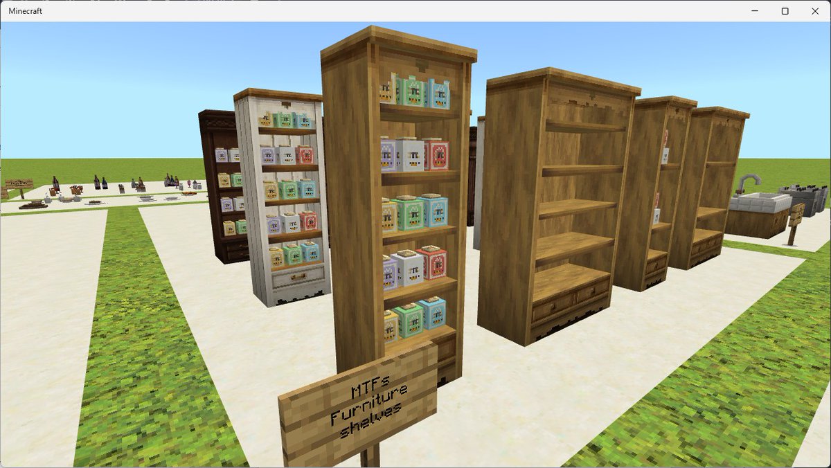 bisukko_m's tweet photo. みにちゅりModの目玉アイテムの収納できる棚も完備

#MiniaTuriaBedrock_making #Minecraft https://t.co/jStMAWCqsL