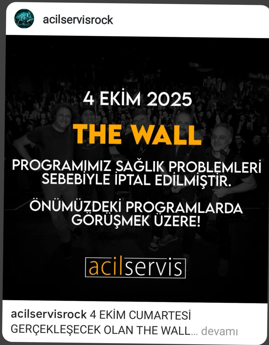 ACİL SERVİS (@acilservisrock) on Twitter photo 